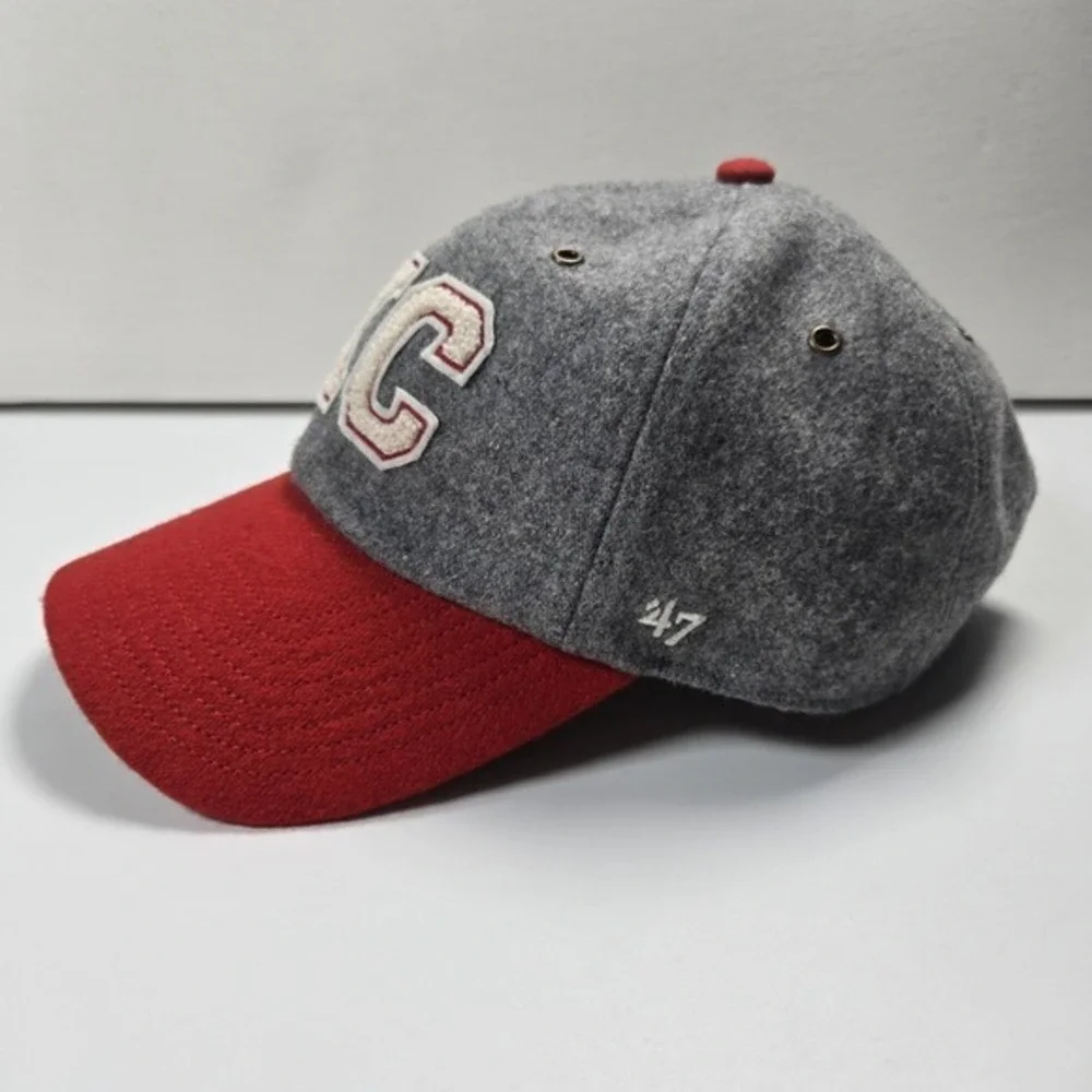 KANSAS CITY CHIEFS STONEY CLOVER LANE X '47 CLEAN Up Red Gray‎ Hat NFL Football